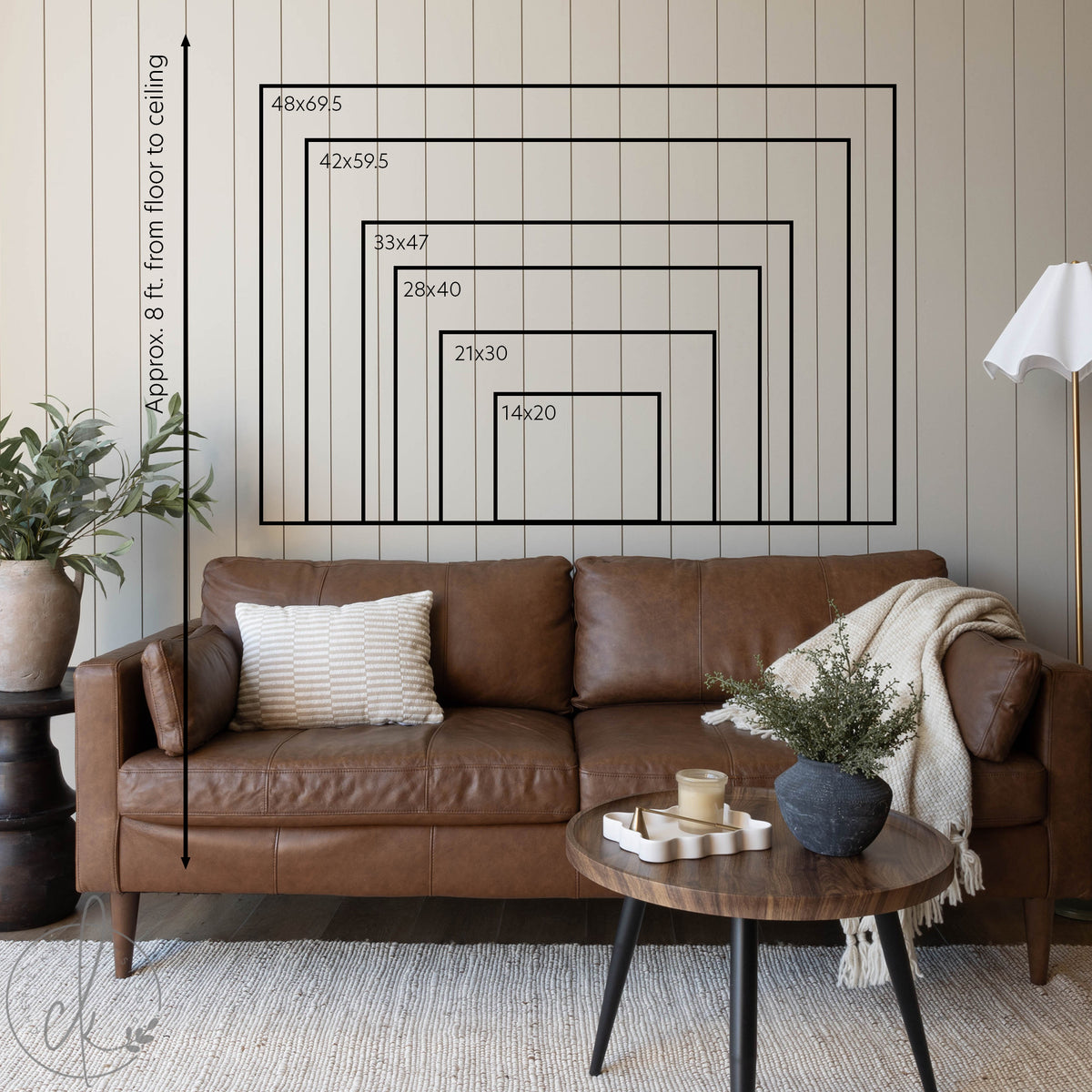 Large Beach Painting Canvas Tapestry | Oversized Wall Art | T33