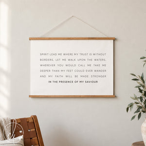 Spirit Lead Me | Song Lyrics |  Wall Hanging | Canvas Wall Art | Living Room Decor | Christian Wall Art