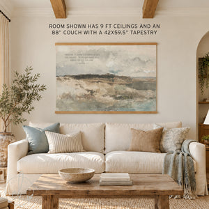 Large Scripture Wall Art | 2 Corinthians 5:17 Christian Canvas Tapestry | T102