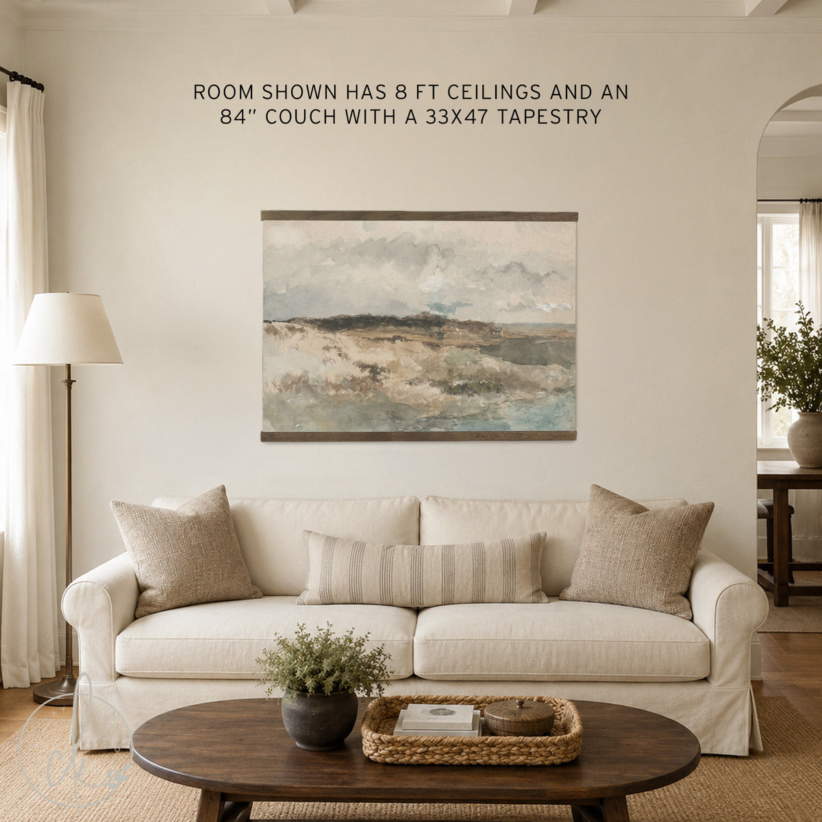 Large Scripture Wall Art | 2 Corinthians 5:17 Christian Canvas Tapestry | T102