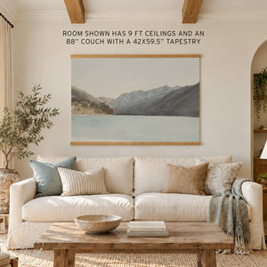 Mountain Landscape Scripture Wall Art | Romans 15:13 Canvas Print | Christian Home Decor | T108