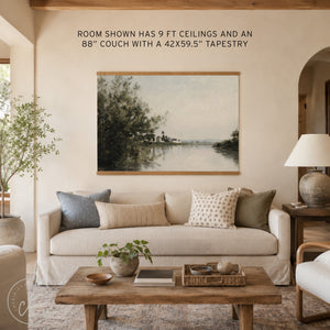 Large Scripture Wall Art | Psalm 118:24 | Christian Canvas Tapestry | T109