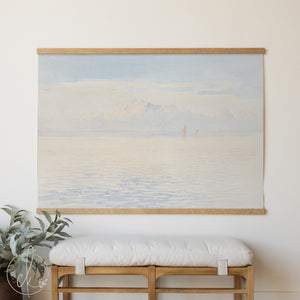 Large Coastal Wall Art | Ocean Seascape Canvas Tapestry Wall Hanging | T117