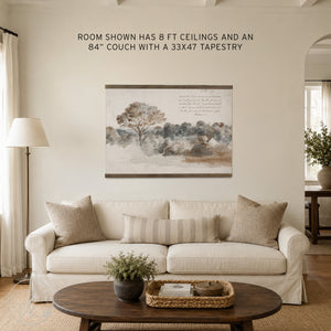 Christian Wall Art | Matthew 11:28 Watercolor Landscape Canvas | T15