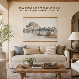Christian Wall Art | Matthew 11:28 Watercolor Landscape Canvas | T15