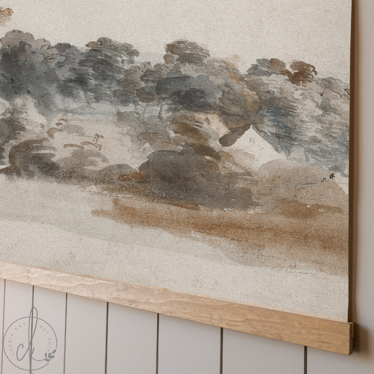 Christian Wall Art | Matthew 11:28 Watercolor Landscape Canvas | T15