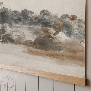 Christian Wall Art | Matthew 11:28 Watercolor Landscape Canvas | T15