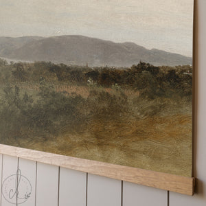 Vintage Mountain Landscape Painting | T18
