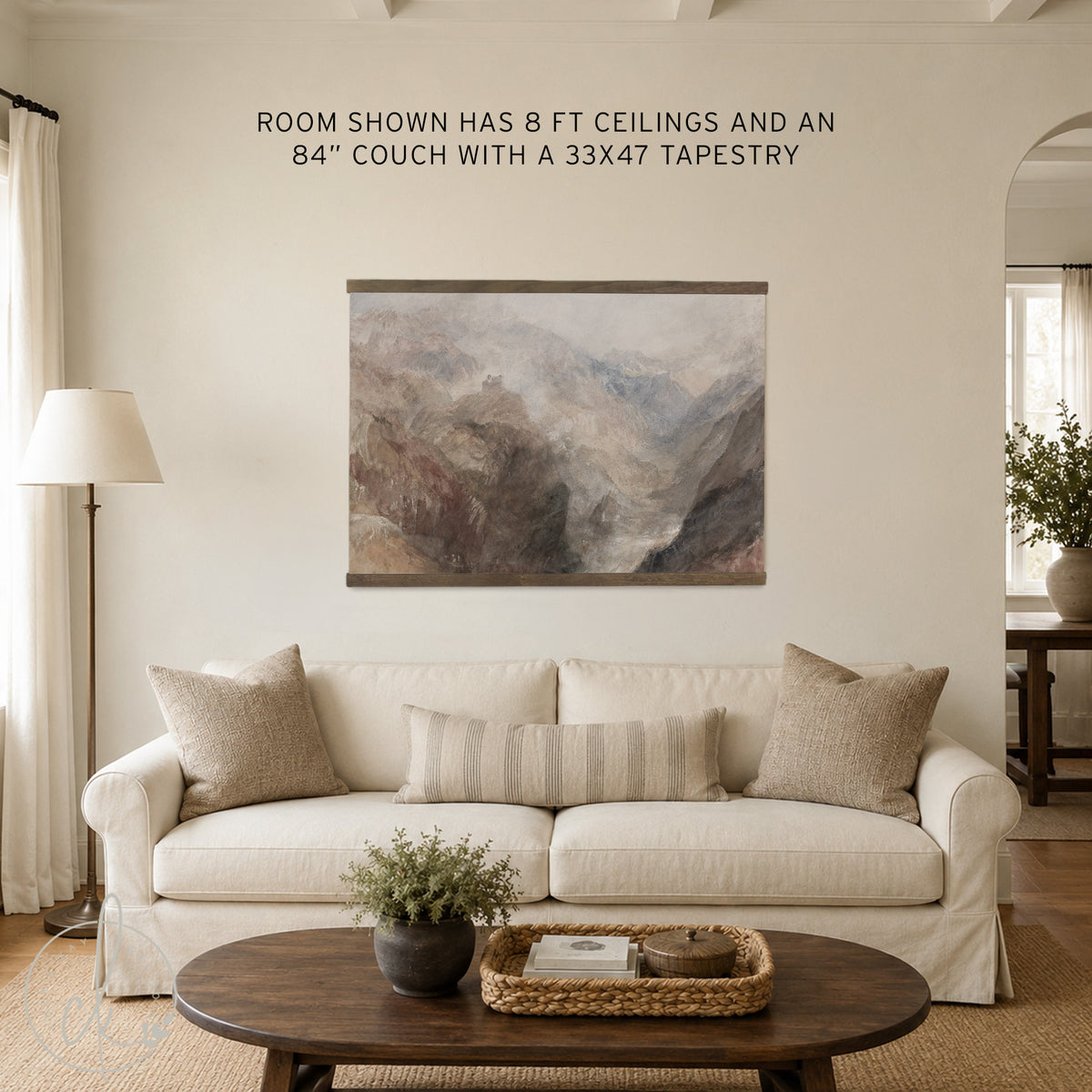Large Mountain Landscape Canvas Wall Hanging | T1