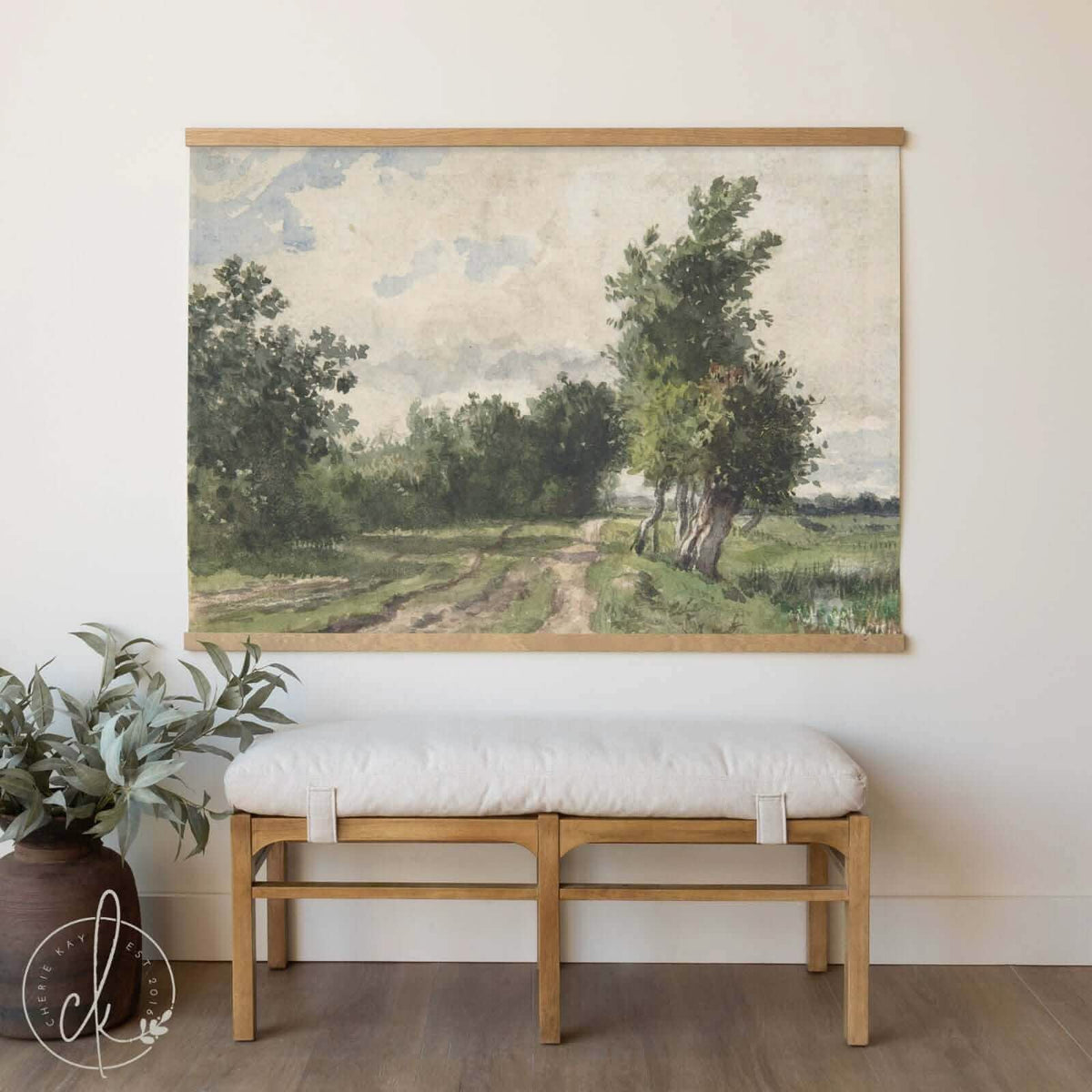 Summer Path Through Woods | Canvas Tapestry | T21