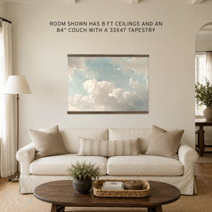 Cloud Wall Art | Large Canvas Tapestry Sky Painting | T22
