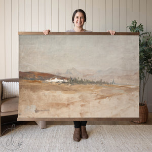 Watercolor Nature Landscape Painting | Mountain Scene Wall Hanging | T29