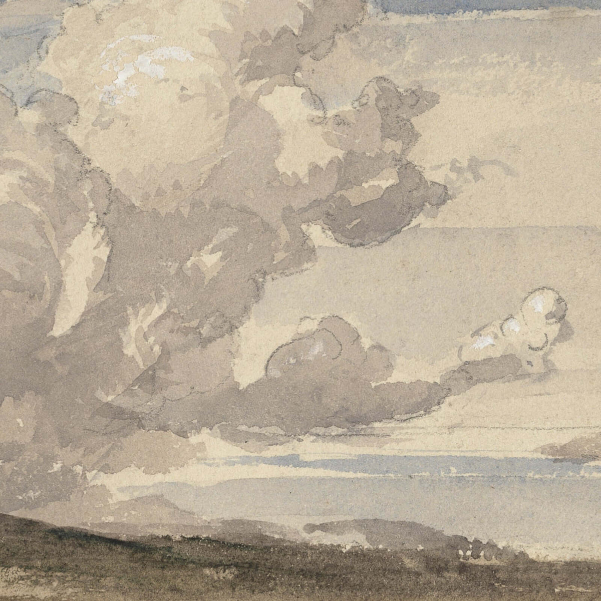 Vintage Sky Landscape Wall Tapestry | Large Cloud Art Print | T36
