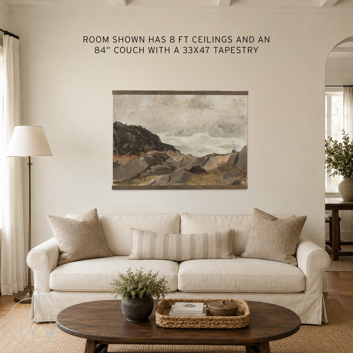 Christian Wall Art | Large Psalm 18:2 Canvas Tapestry | T37