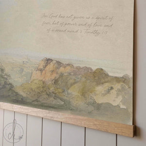 Christian Wall Art | Extra Large Scripture Wall Hanging with Wood Frame | T3