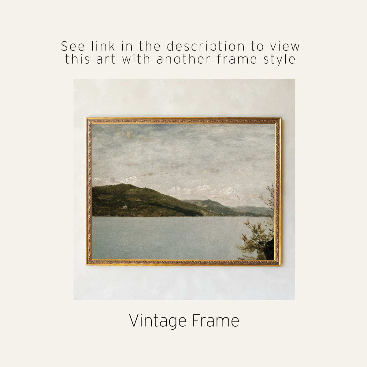 Lake and Mountains Canvas Tapestry Wall Decor |  T42