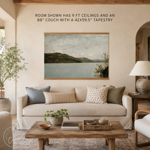 Lake and Mountains Canvas Tapestry Wall Decor |  T42