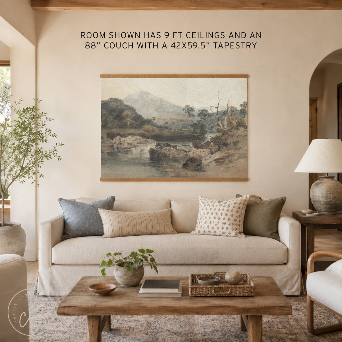 Oversized Framed Canvas Tapestry | T48