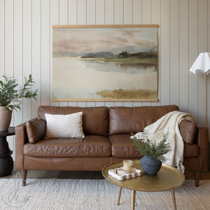 Watercolor Landscape Painting | Abstract Lake Wall Hanging | T49