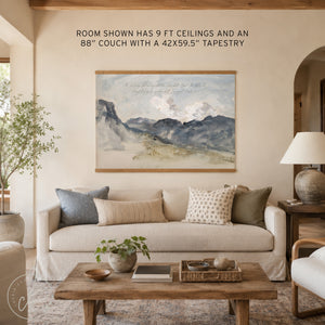 Modern Christian Art | Watercolor Mountain Painting | T61