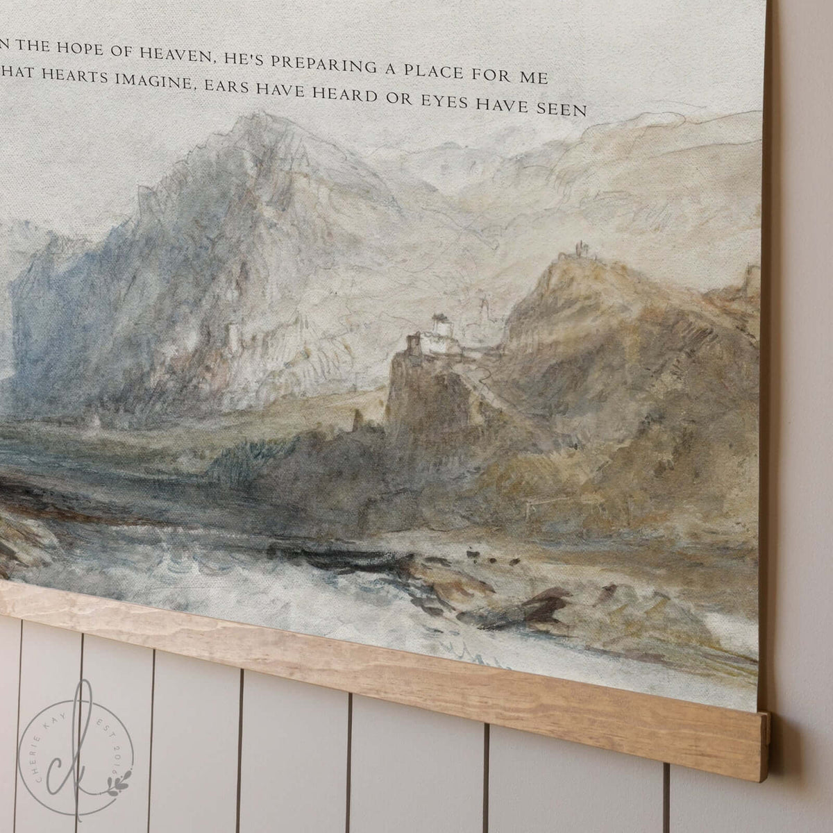 Christian Mountain Landscape Tapestry | T65