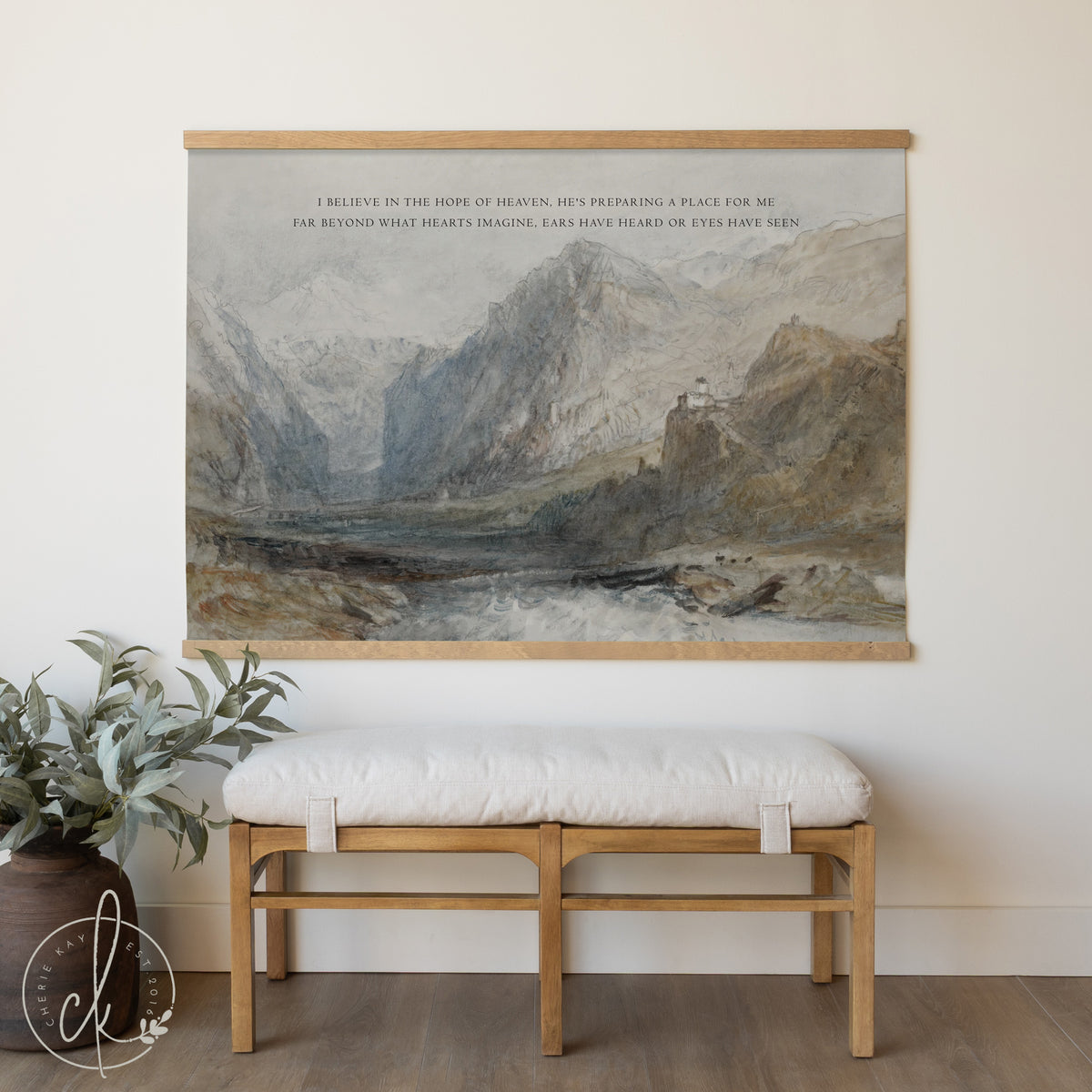 Christian Mountain Landscape Tapestry | T65