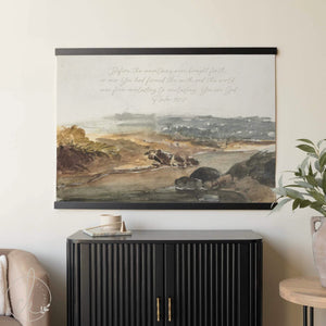 Psalm 90:2 Scripture Wall Hanging | Oversized Watercolor Print | T67