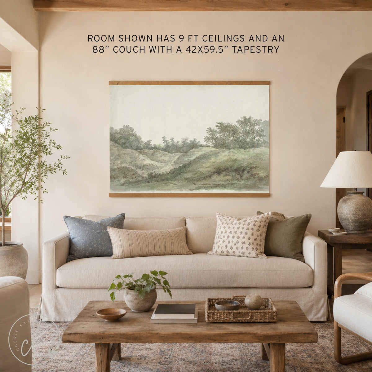 Romans 8:39 Christian Canvas Tapestry | Large Bible Verse Wall Art | T68