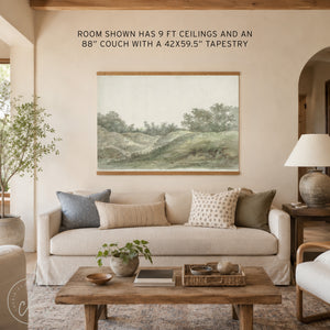 Romans 8:39 Christian Canvas Tapestry | Large Bible Verse Wall Art | T68