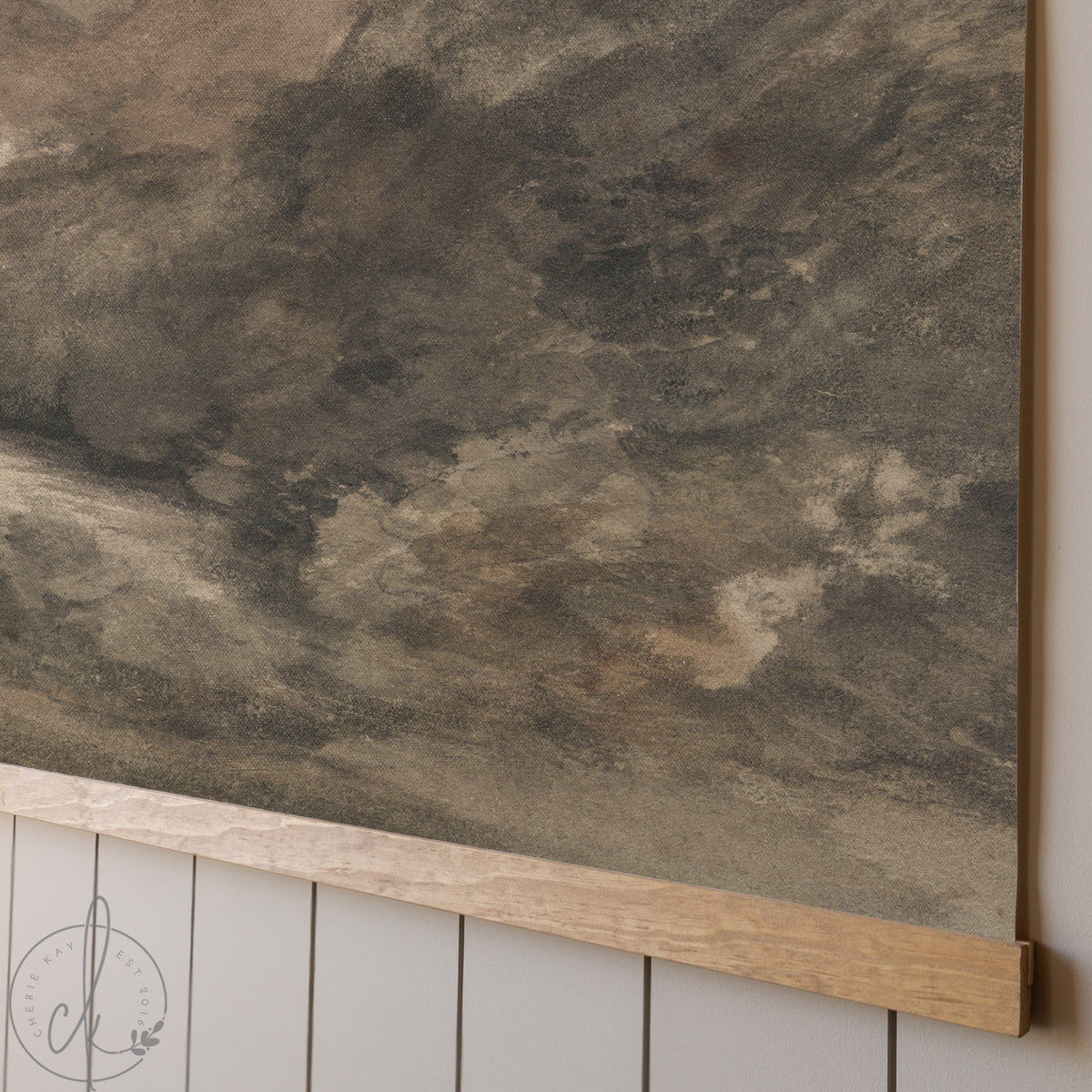 Large Vintage Art | Moody Mountain Landscape Canvas Tapestry | T69
