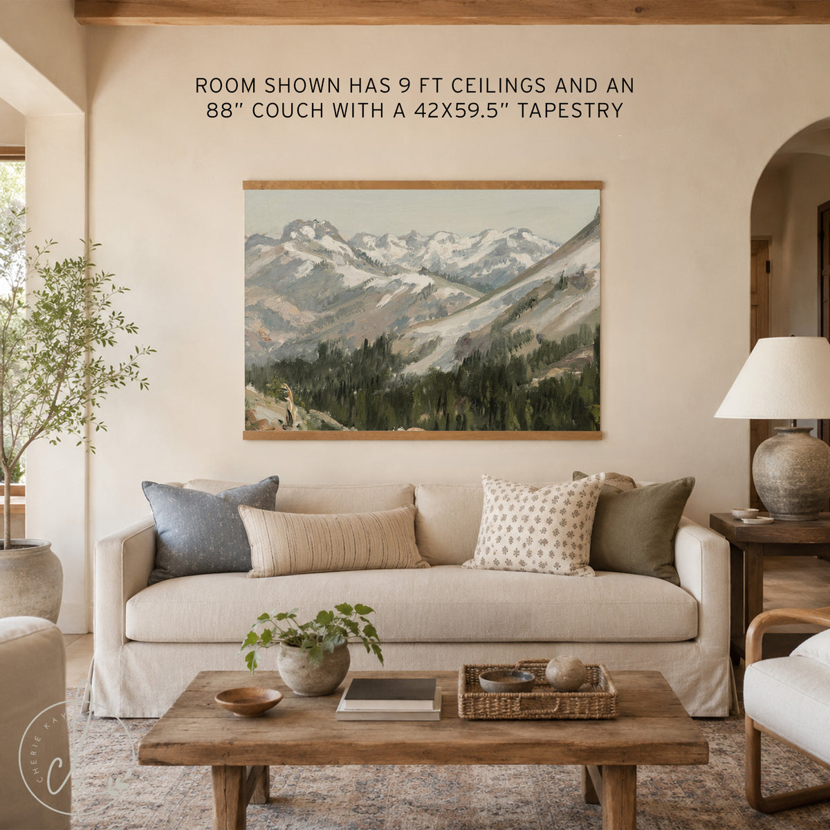 Mountain Artwork Canvas Wall Hanging | T71