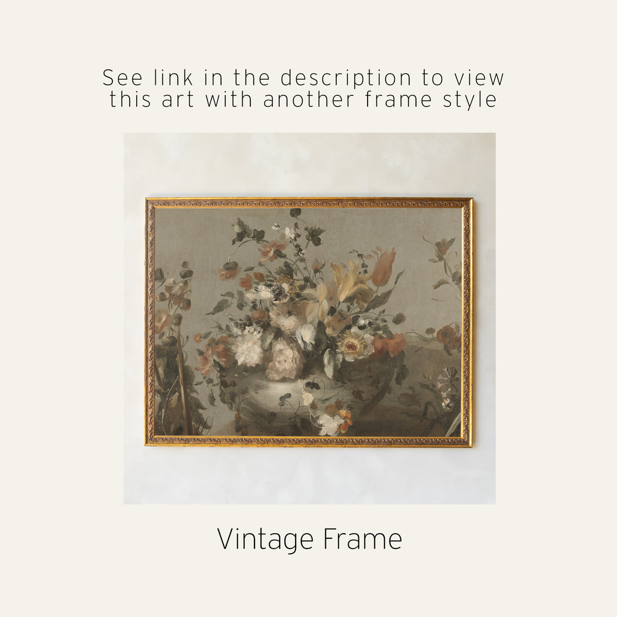 Large Floral Canvas Tapestry Wall Hanging | T74
