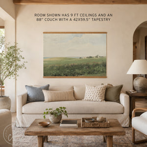 Canvas Tapestry Wall Art | Consider the Lilies Bible Verse | T76