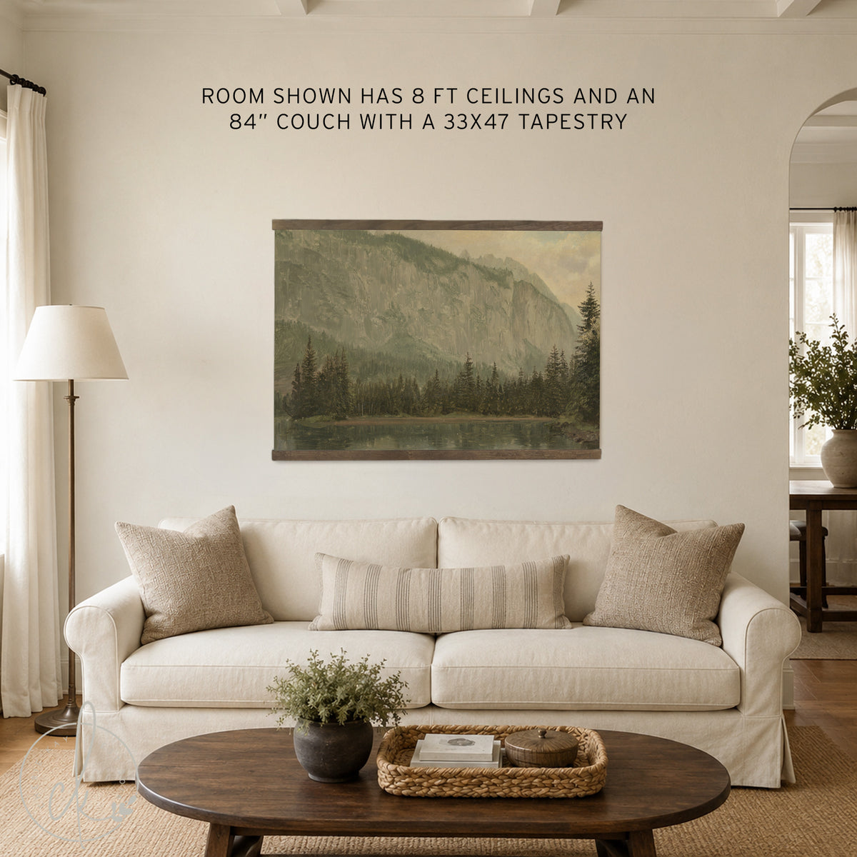 Large Mountain Landscape Painting Canvas Tapestry | T77