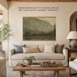 Large Mountain Landscape Painting Canvas Tapestry | T77
