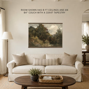 Oversized Wall Art | Moody Impressionist Landscape Tapestry  | T80