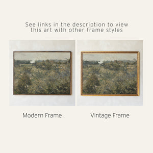 Large Wall Art | Vintage Field Landscape Canvas Tapestry | T8