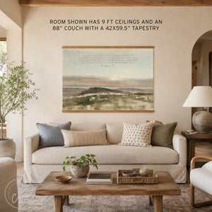 Bible Verse Canvas | Philippians 4:6–7 Christian Wall Art | Scripture Landscape Canvas | T95