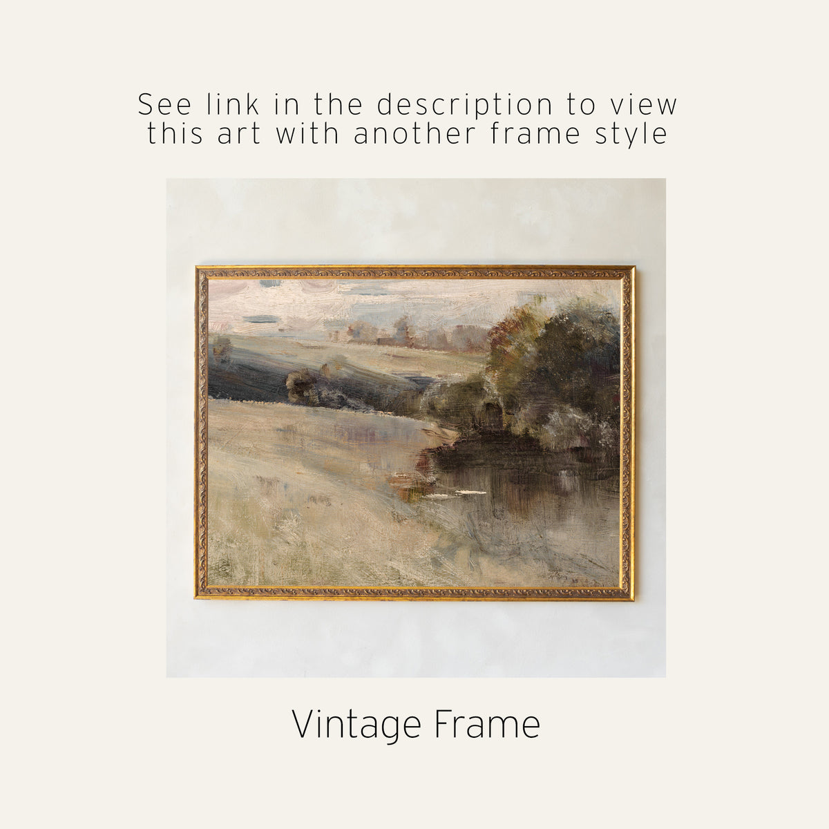 Abstract Landscape Art | Large Canvas Wall Tapestry | Neutral Decor | T96