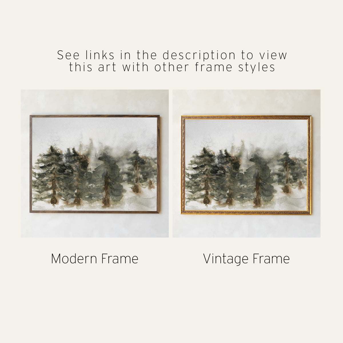 Christmas Tree Wall Art | Holiday Wall Decor | Large Canvas Wall Hanging | T99