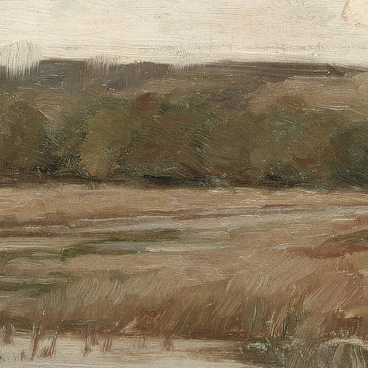 Large Landscape Canvas Tapestry | Vintage Meadow and River Print | T9
