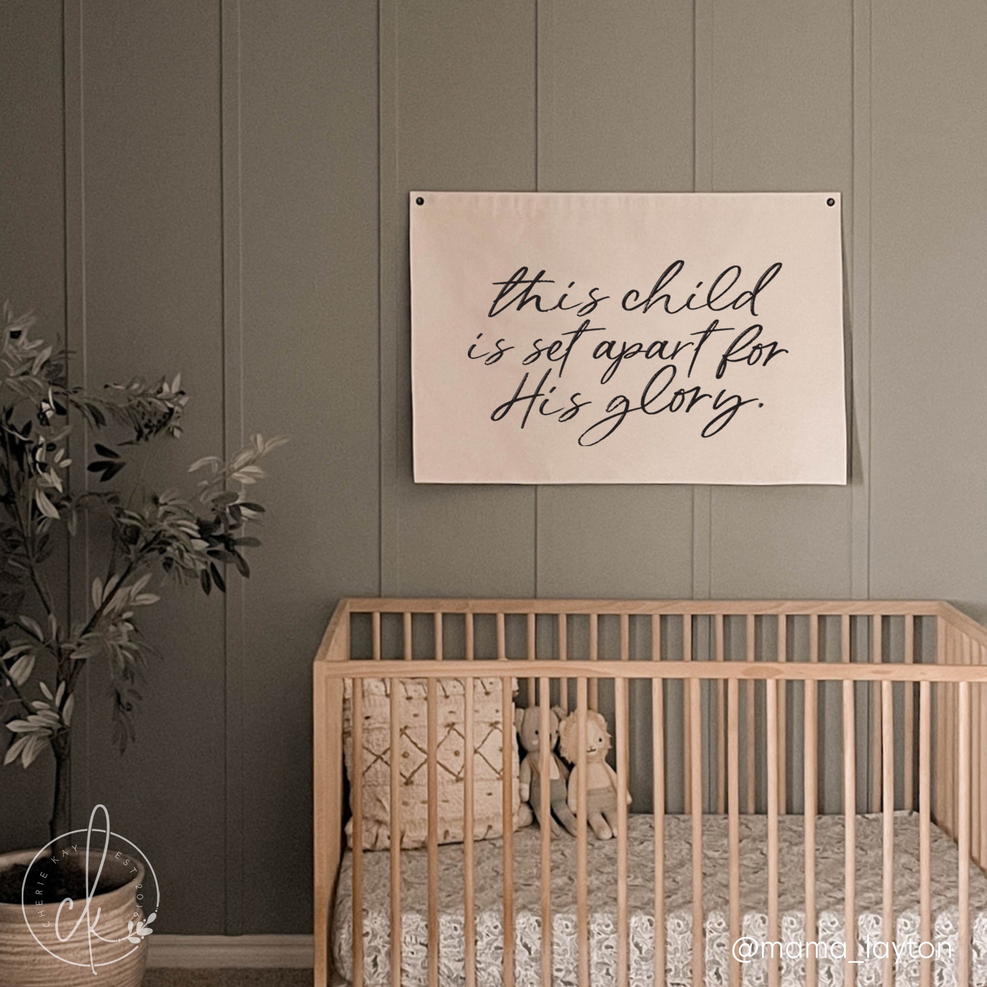 this child is set apart canvas banner