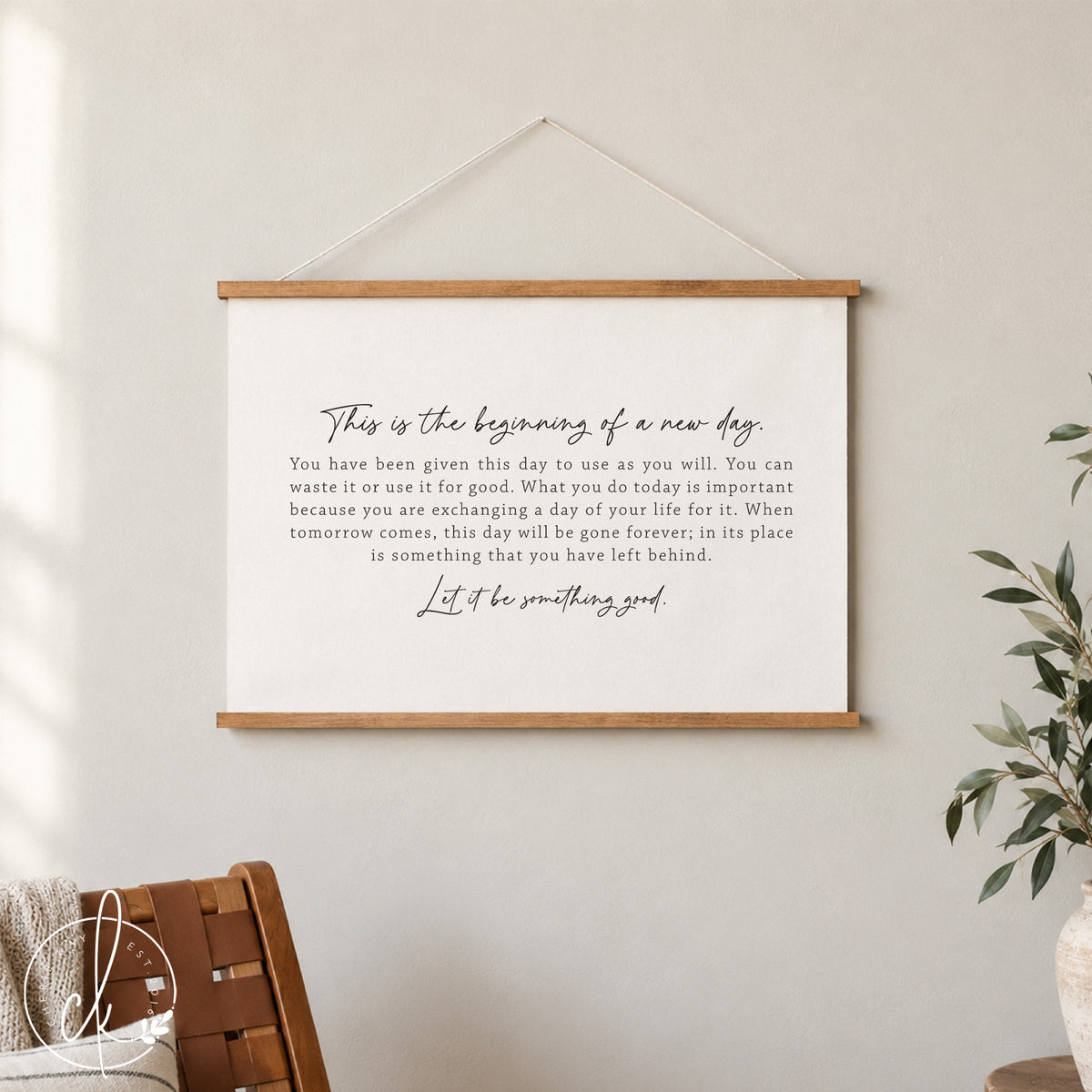 This Is The Beginning | Wall Hanging | Wall Art Canvas | Living Room Decor | Bedroom Decor
