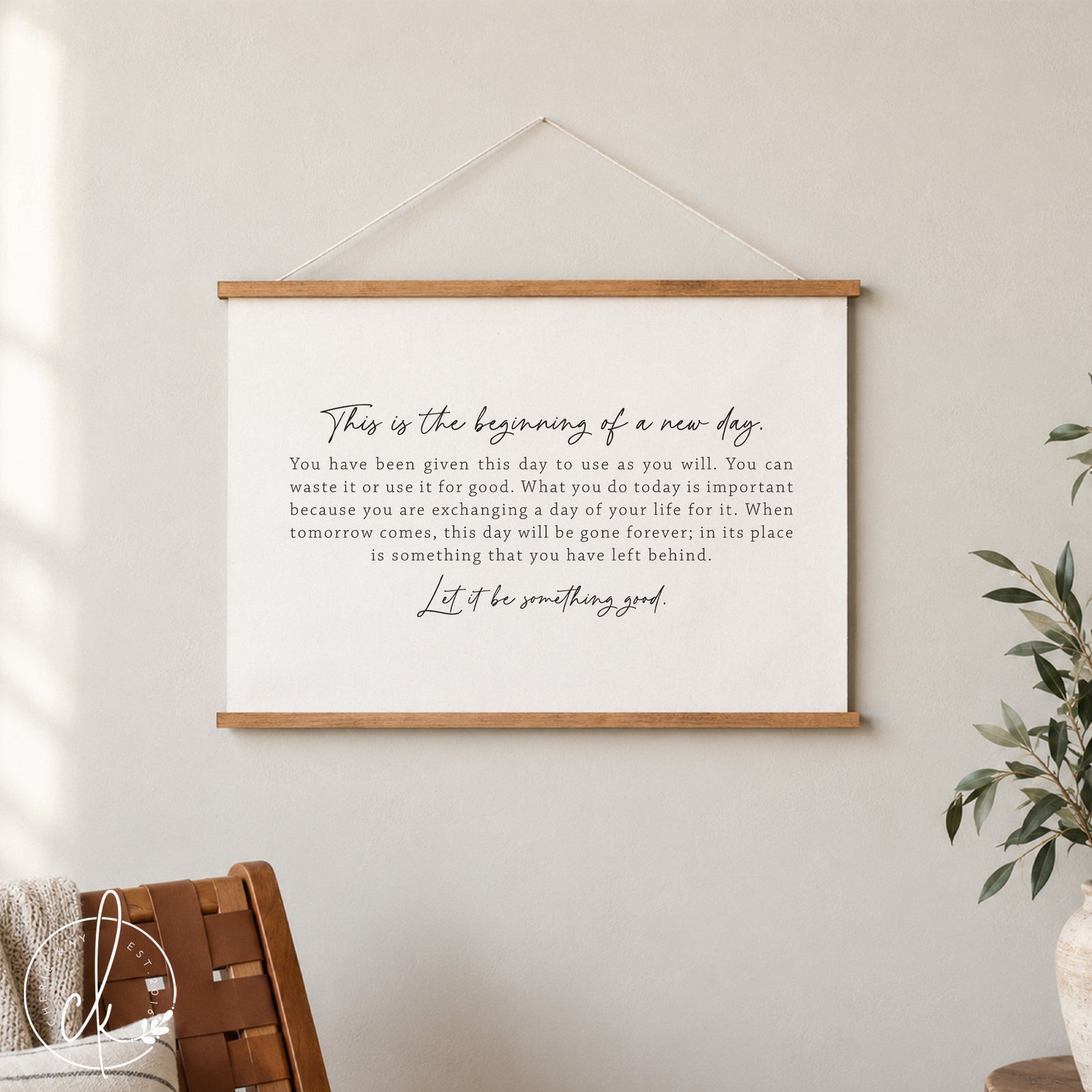 This Is The Beginning | Wall Hanging | Wall Art Canvas | Living Room Decor | Bedroom Decor