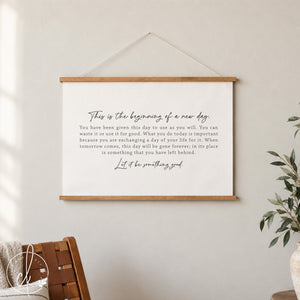 This Is The Beginning | Wall Hanging | Wall Art Canvas | Living Room Decor | Bedroom Decor