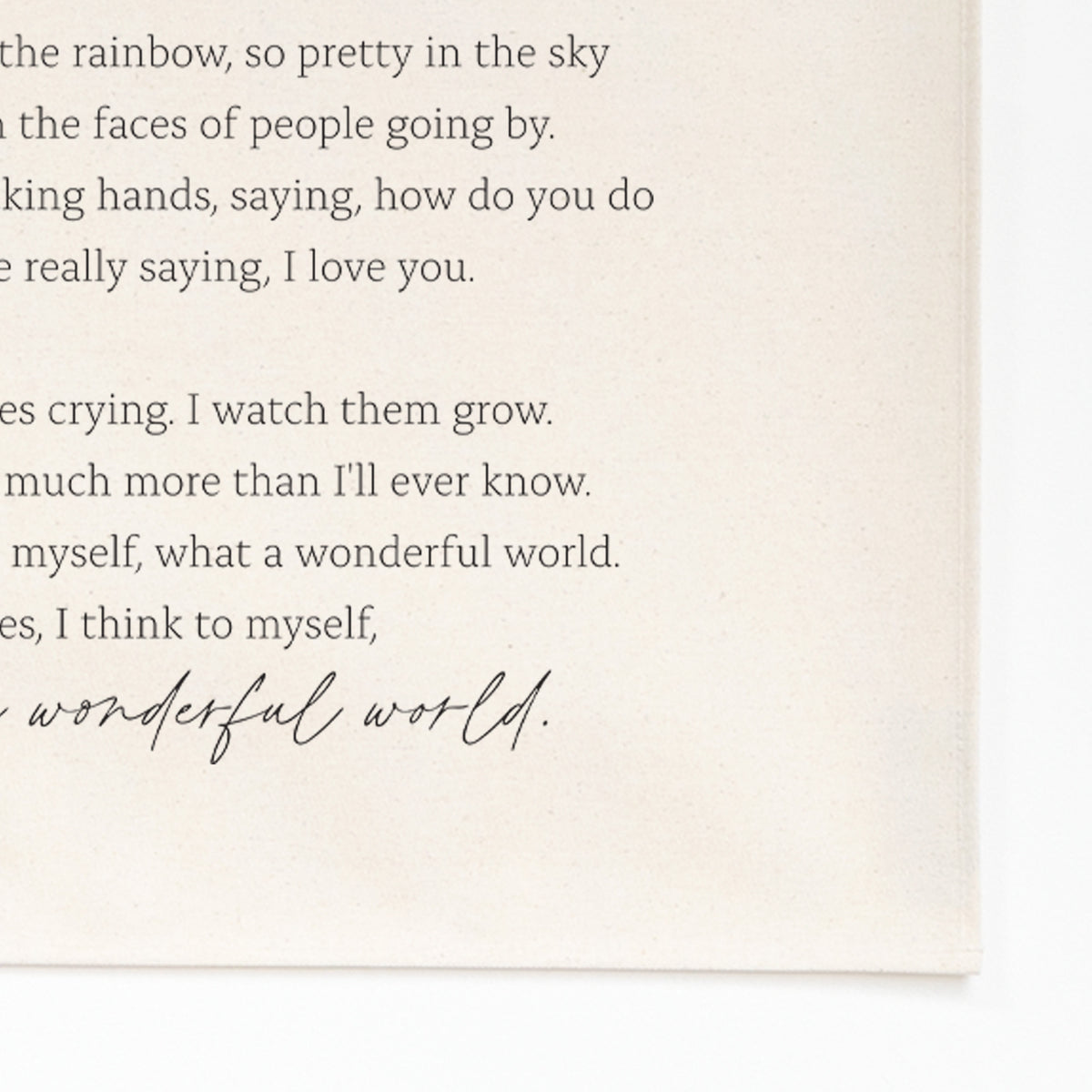What A Wonderful World