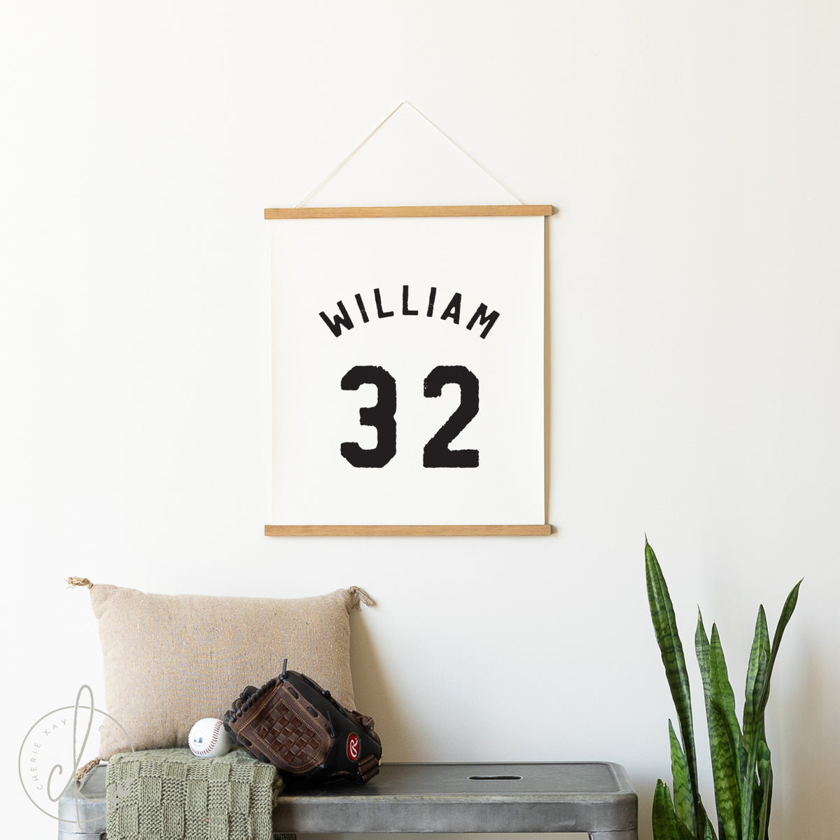 Personalized Sports Jersey Canvas With Name and Number | 48