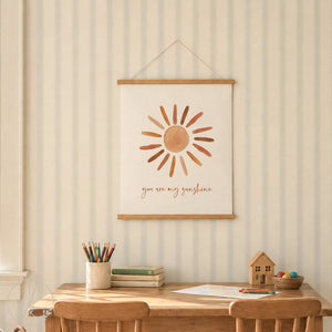 You Are My Sunshine | Fabric Wall Hanging | Nursery Decor | Baby Room Decor | Boho Nursery Wall Decor