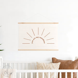 You Are My Sunshine Nursery Wall Decor | Canvas Wall Hanging | D2