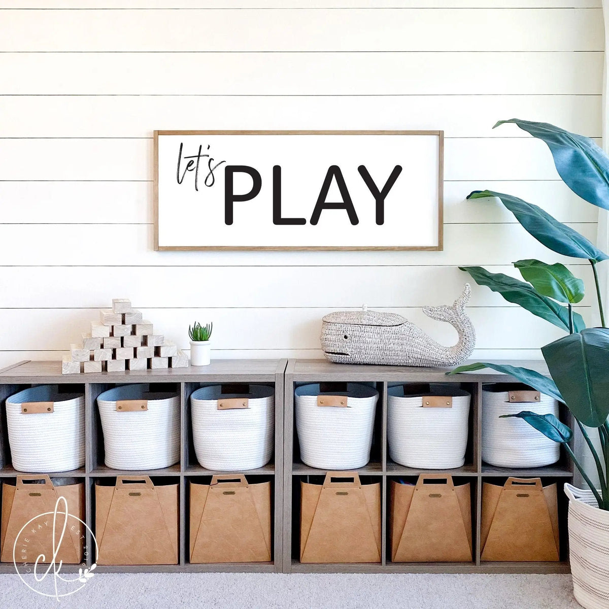 Let&#39;s play sign | playroom sign | kids room decor | kids playroom sign | playroom wall decor | play room decor